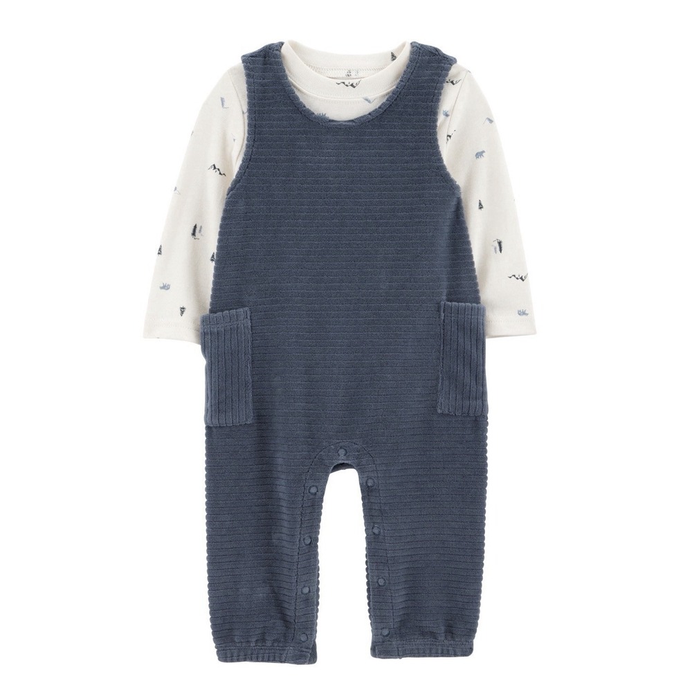 Carter's Child of Mine Boy Baby/Toddler Jumpsuit Overall, 2-Piece -18 Months-NWT
